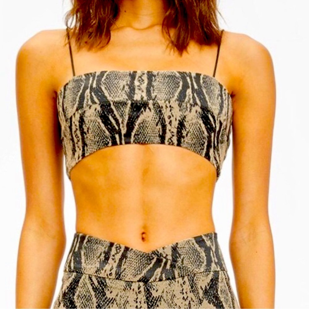 I.am.gia. Snake/python print crop top size XS / extra small